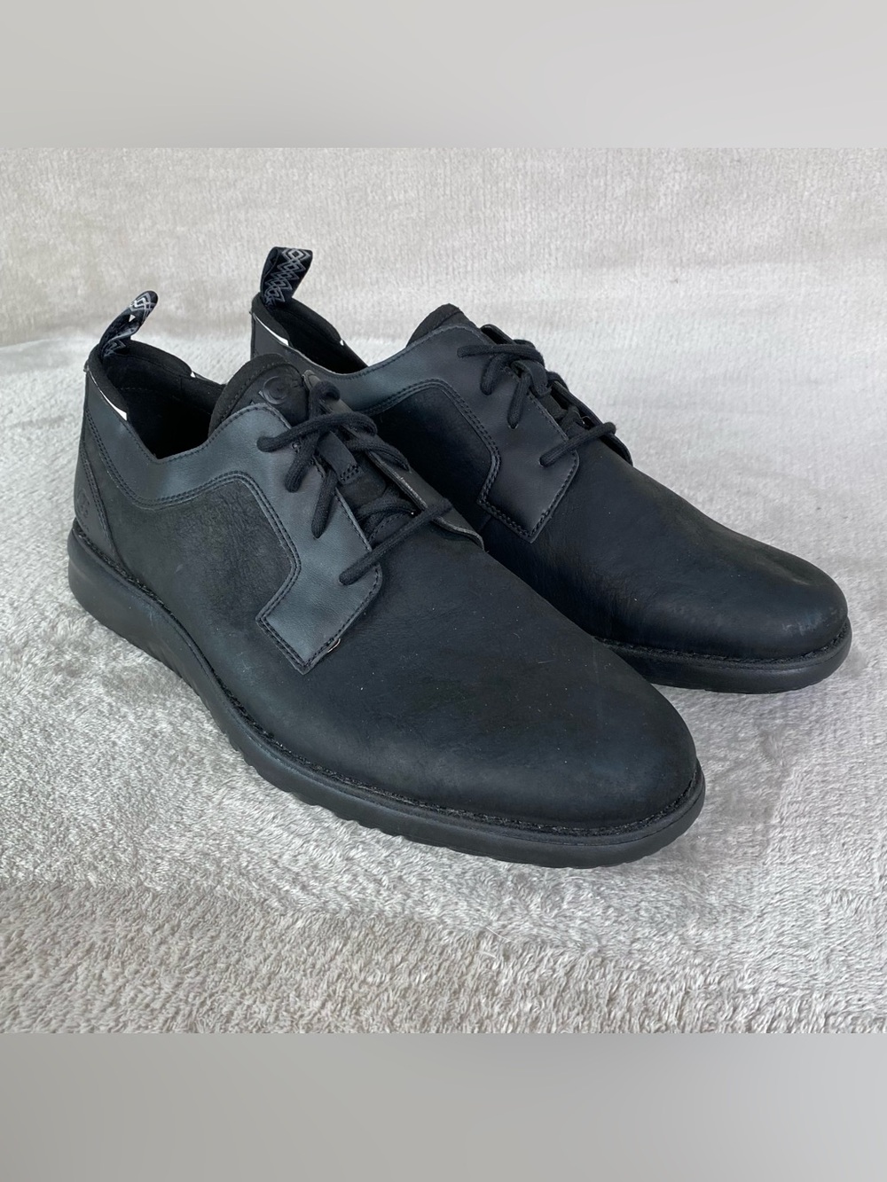 UGG Union Derby Mens Oxford Shoes Size 13 Black Leather Waterproof Treadlite NEW